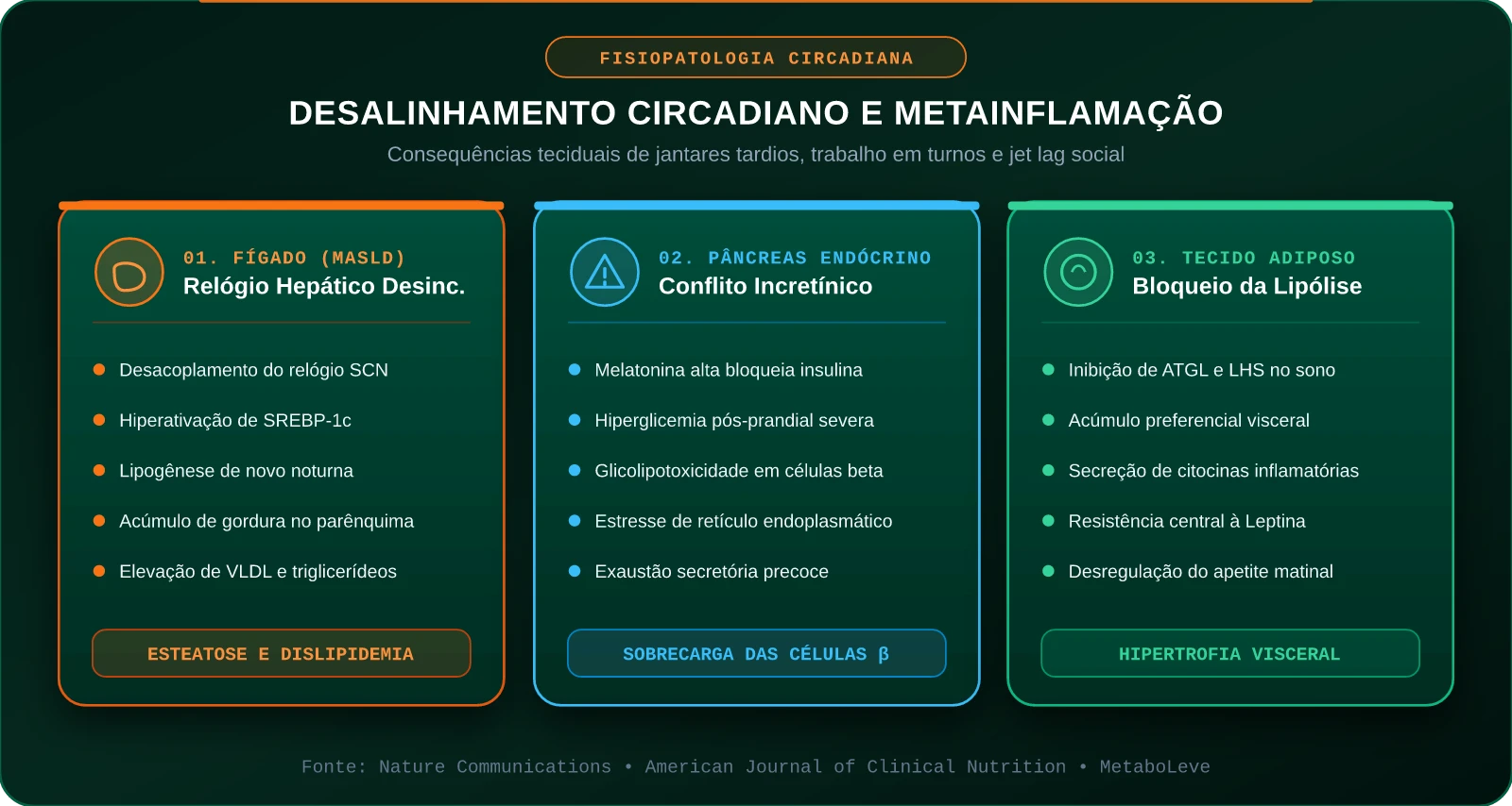 Desalinhamento Circadiano e Metainflamação